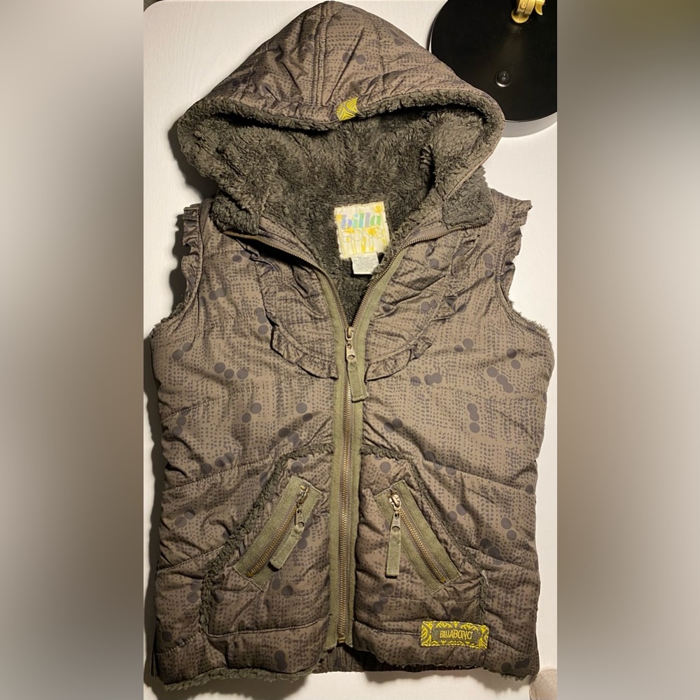 Billabong Women’s Fleece Vest. Size Small.